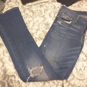 Hollister distressed jeans.